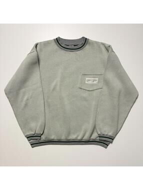 gap ribbed pocket longsleeve crewneck sweatshirt mens medium